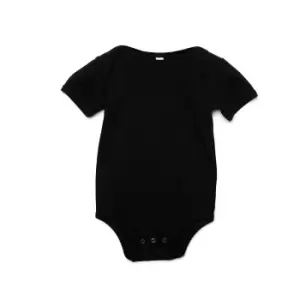 Image of Bella + Canvas Baby Jersey Short Sleeve Onesie (18-24 Months) (Black)