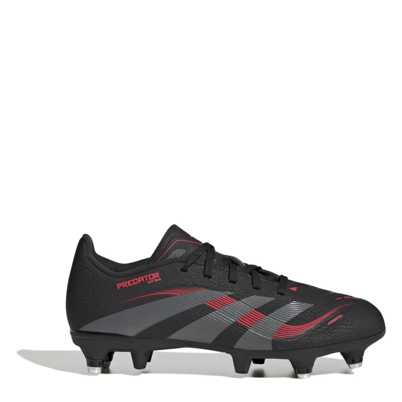 Image of adidas Predator League Juniors Soft Ground Football Boots Black/Grey male 3.5 (36)