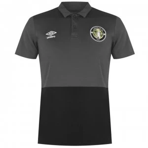 Image of Umbro Limerick Polo T Shirt Mens - Black/Carbon