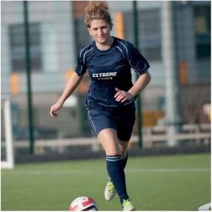 Image of Precision Lyon Training Shirt & Short Set 34-36 Navy/White