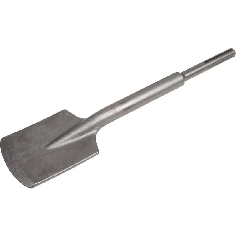 Image of Loops 110 x 460mm Clay Breaker Spade Bit - SDS Max Shank - Impact Demolition Chisel Metallics