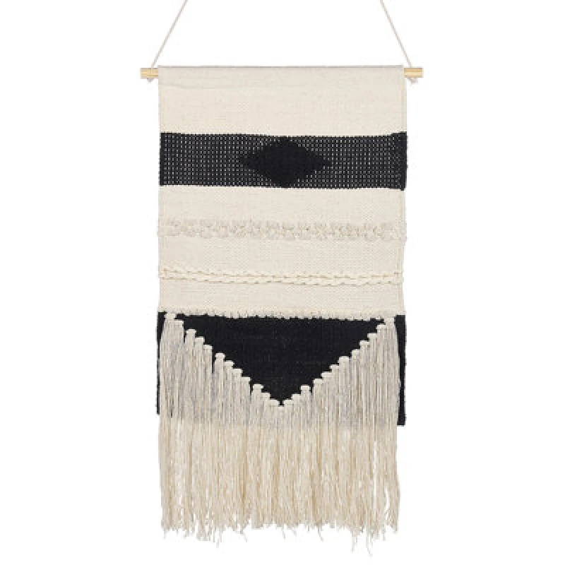 Image of Beliani Fabric Wall Hanging Daska Cotton 107cm Beige