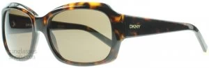 Image of DKNY DY4048 Sunglasses Dark Tortoise Brown 301673 55mm