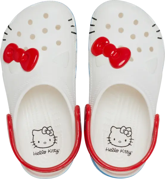 Image of Crocs Kids Hello Kitty Classic Clogs White C12
