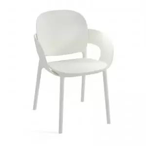 Image of Everly multi-purpose chair with arms pack of 2 - white EVE101H-WH