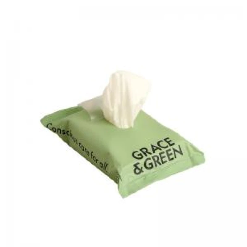 Image of Grace and Green Biodegradable Bamboo Wipes (25 Pack) GGWET WIPES 25