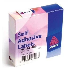Image of Avery 24-426 White Labels in Dispensers Pack 400