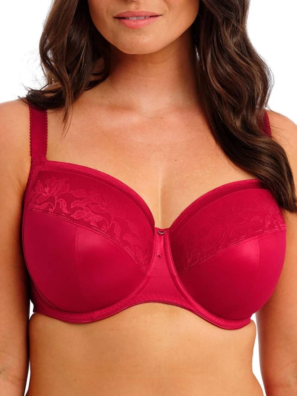 Image of Fantasie Womens Illusion Bra in Red Size: 36E Red Female 36E