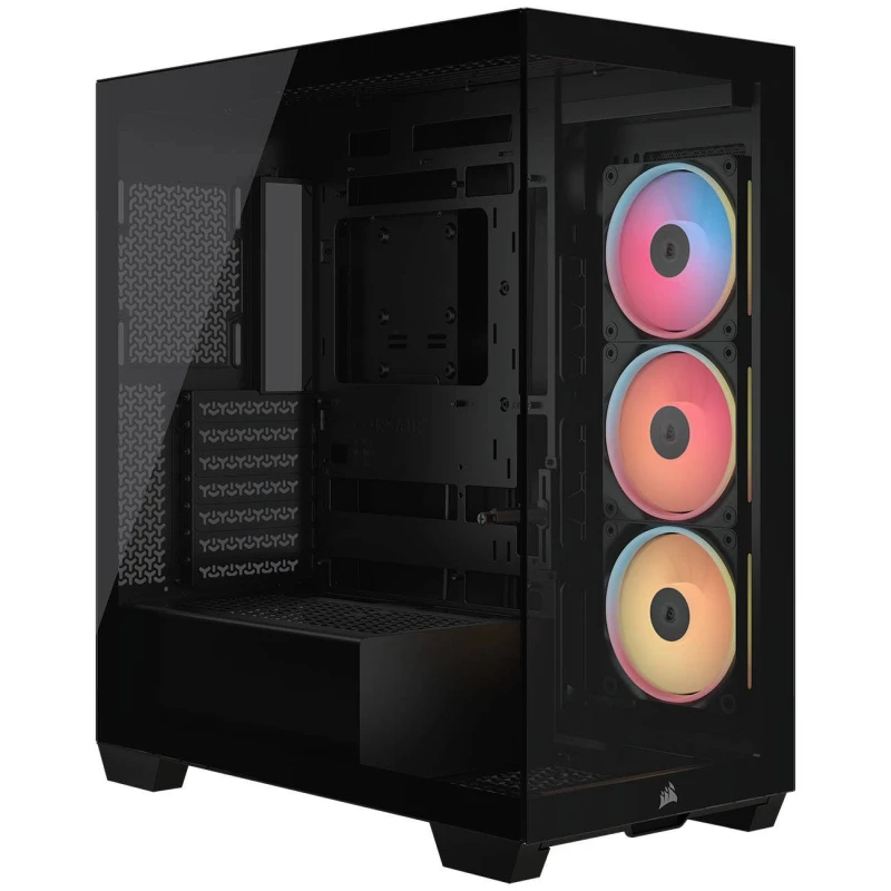 Image of Corsair 3500X LX-R ARGB Mid-Tower PC Case - BLACK - CC-9011324-WW