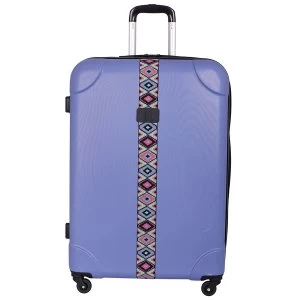 Image of IT Luggage IT 4 Wheel ABS Emboss Large Bleached Denim Suitcase
