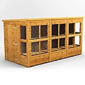 Image of Power Garden Shed 126PPPS Golden Brown 12x6