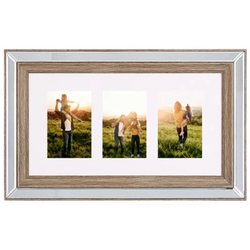 Image of Beliani Frame For 3 Photos Sinta Silver