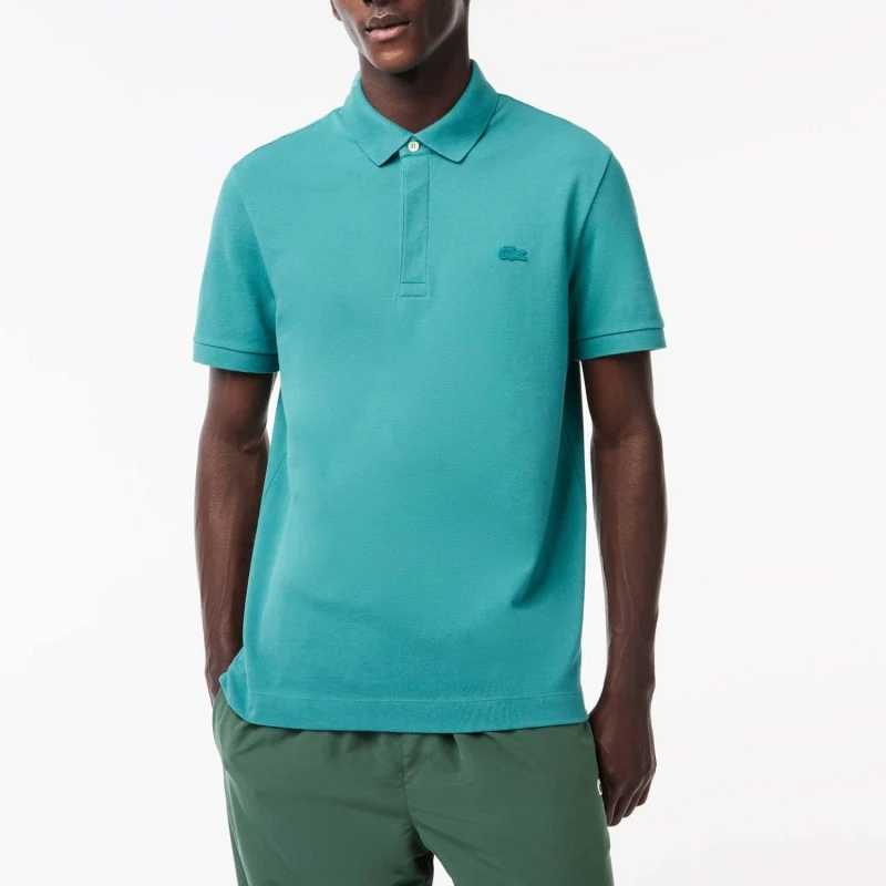 Image of Lacoste Regular Fit Paris Stretch Piqu Polo Shirt Short Sleeve Polos XS Green 29571615310