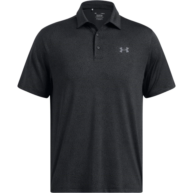 Image of Under Armour Mens Playoff Short-Sleeve Performance Polo Shirt Black male S