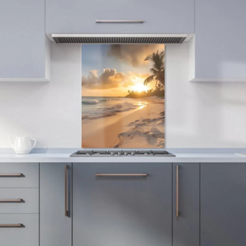 Image of Warren Reed Designer Sunrise In Paradise Kitchen Splashback