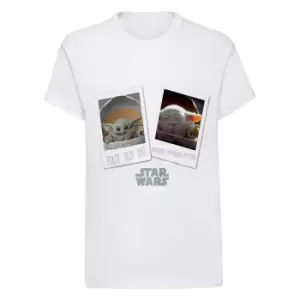 Image of Star Wars: The Mandalorian Boys First Trip Out The Child T-Shirt (12-13 Years) (White)