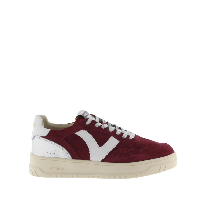 Image of Victoria Womens split leather contrast sneakers Victoria Seul Rouge Female 40