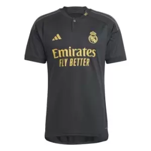 Image of adidas Real Madrid Third Shirt 2023 2024 Adults - Black