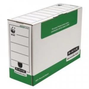 Image of Fellowes System 120mm Folio Trans File Green PK10