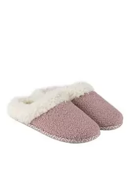 Image of TOTES Swept Back Bobble Mule - Pink, Size 4, Women