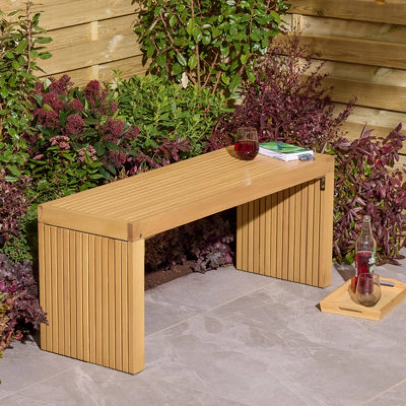 Image of Rowlinson Kyoto 2 Seat Bench, Brown KYOSEAT2