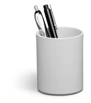Image of Durable ECO pen/pencil holder Recycled plastic Grey