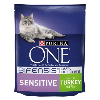Image of Purina One Sensitive Dry Cat Food Turkey and Rice 2.8kg