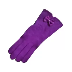 Image of Eastern Counties Leather Womens/Ladies Geri Wool-blend Gloves (One size) (Purple)