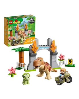 Image of LEGO Duplo T-Rex & Triceratops Breakout