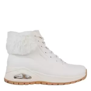 Image of Skechers Uno Rugged Fall Air Womens Boots - Cream