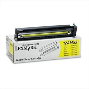 Image of Lexmark 12A1453 Yellow Laser Toner Ink Cartridge