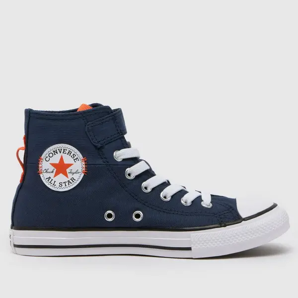Image of Converse navy all star hi 1v Boys Junior trainers Navy UK 11 (EU 28½)