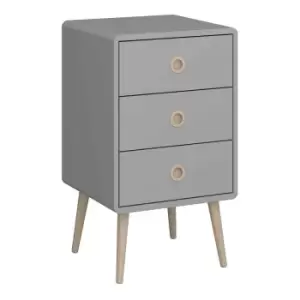Image of Softline Grey 3 Drawer Chest, Grey