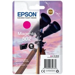 Image of Epson Binoculars 502 Magenta Ink Cartridge