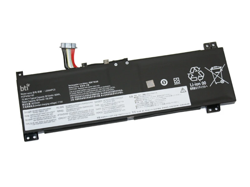 Image of BTI BTI L20D4PC0 compatible 60Wh 4-cell battery for Lenovo IDEAPAD GAMING 3-15 L20D4PC0-BTI
