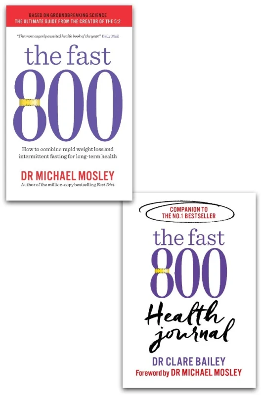 Image of Fast 800 & The Fast 800 Health 2 Books Collection Set by Michael Mosley Paperback Dr Michael Mosley Books