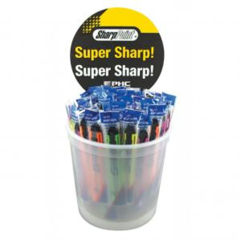 Image of PHC Counter Top Display Bucket C / W 75 Assorted Snap Off Knives