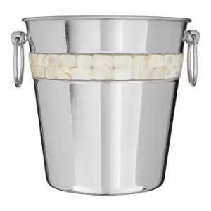 Image of Premier Housewares Mother of Pearl Champagne Bucket - Stainless Steel