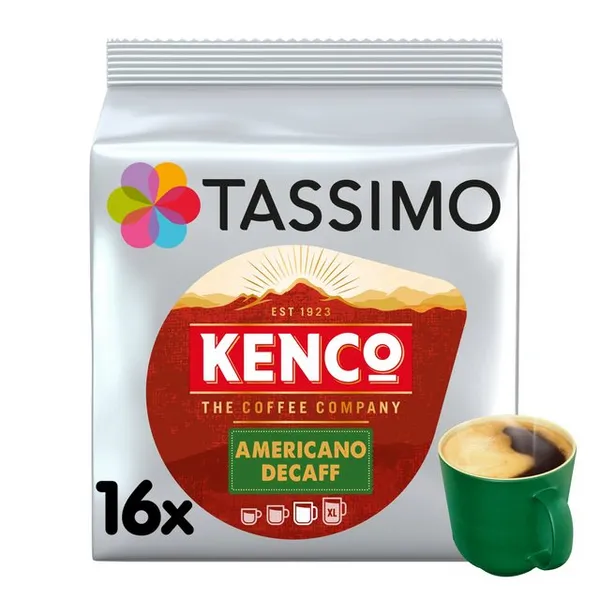 Image of Tassimo Kenco Americano Decaff Coffee 16 Pods