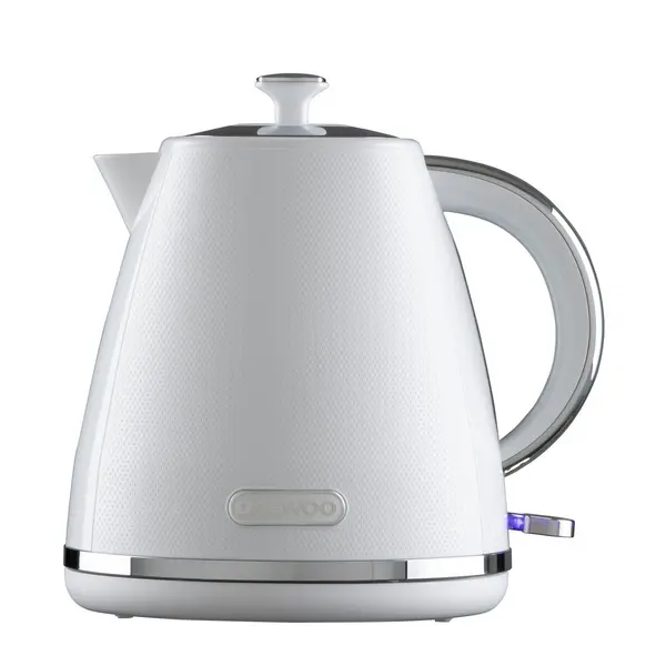 Image of Daewoo Stirling Pyramid Kettle Cordless 1.7 Litre 3KW Rapid Boil White White