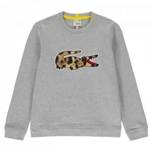 Image of Lacoste Geo Croc Sweatshirt - Grey 6UI