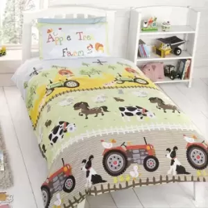 Image of Rapport - Kidz Apple Tree Farm Junior Duvet Cover Set