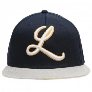 Image of Lonsdale Logo Snapback Mens - Navy