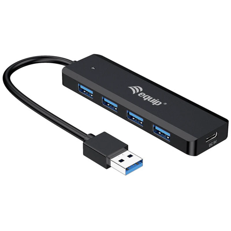 Image of Equip 4-Port USB 3.2 Gen 1 Hub with USB-C Adapter