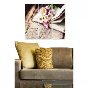 Image of MDF259109687 Multicolor Decorative MDF Painting (3 Pieces)