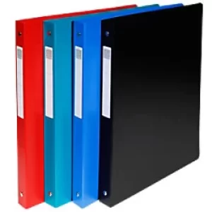 Image of Exacompta Ring Binder Opaque 51290E Polypropylene A4 20 mm 4 ring Assorted Pack of 15