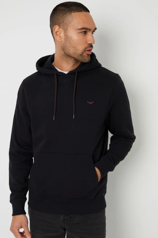 Image of Threadbare Pullover Hoodie - Black XL