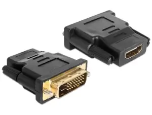Image of DeLOCK 65466 cable gender changer DVI 24+1 HDMI Black