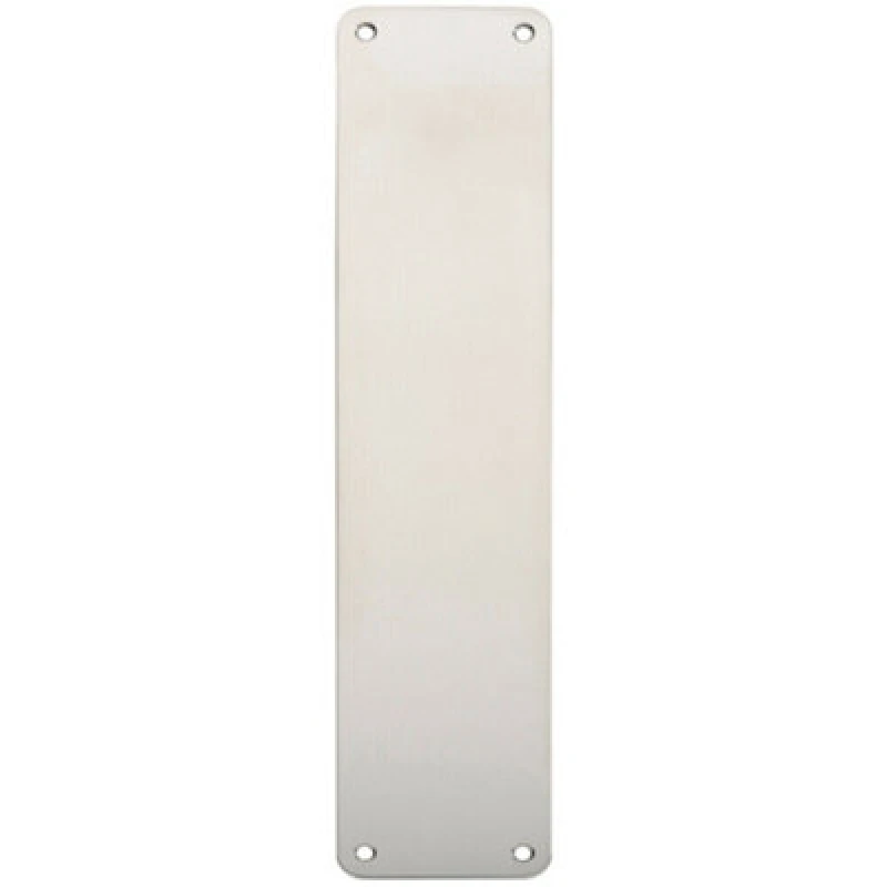 Image of Loops Plain Door Finger Plate 350 x 75mm Bright Stainless Steel Push Plate Metallics