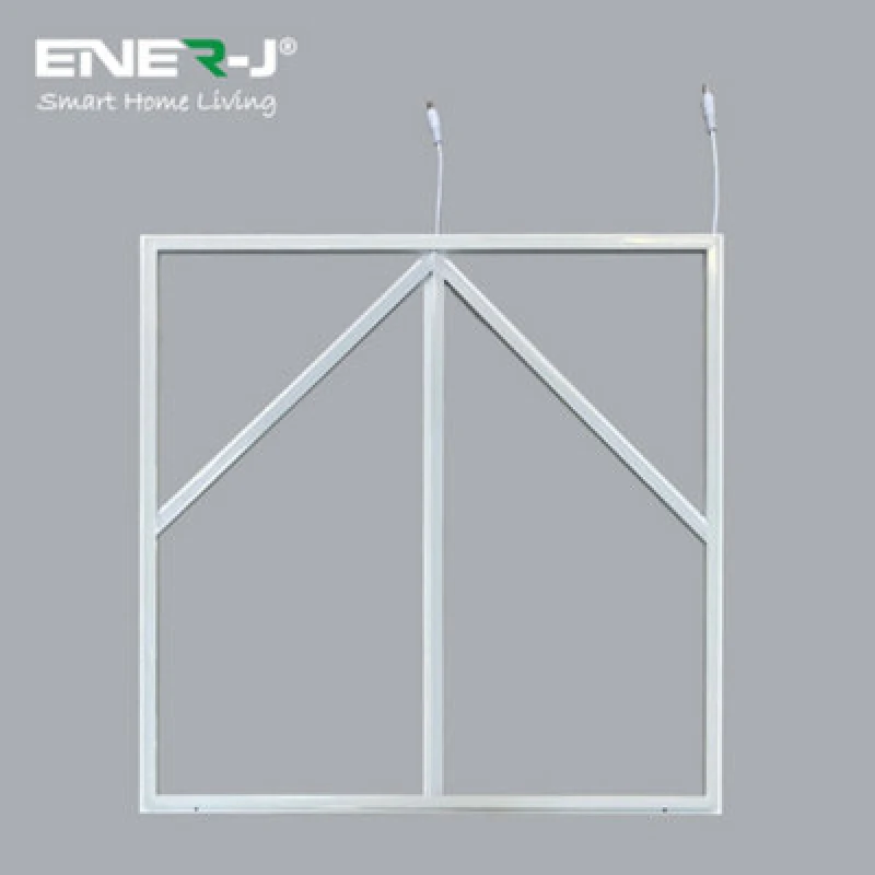 Image of Ener-J 60X60Cm LED Frame Panel Light With Blue Arrow Design - 40W, Cool White (6500K)